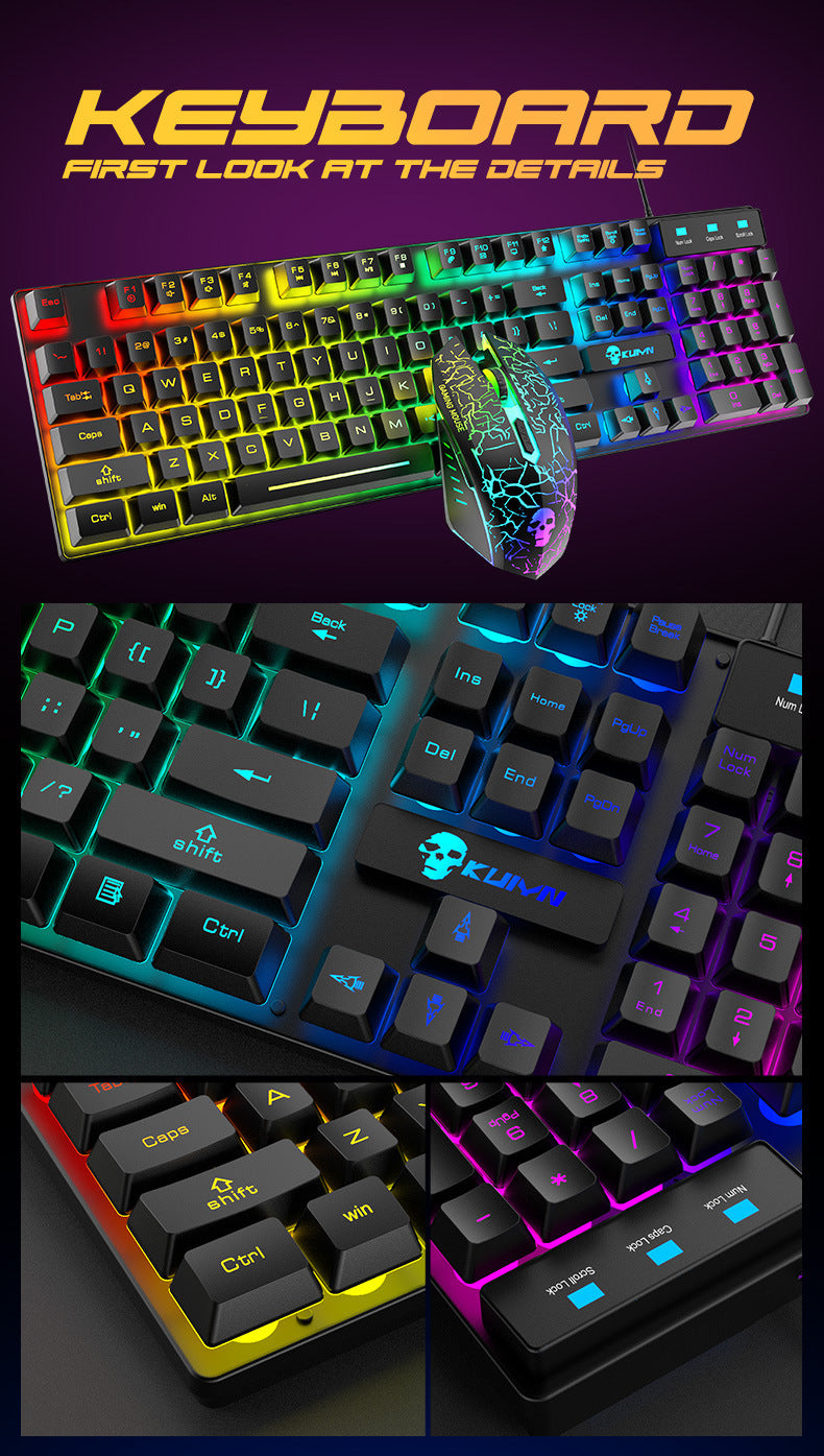 RGB Luminous Keyboard And Mouse Set - My Store